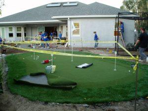 Construction on house and mini-putt