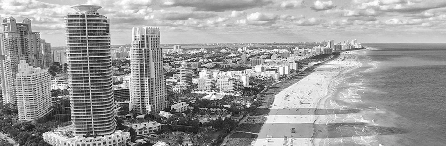 Aerial view of Miami Beach